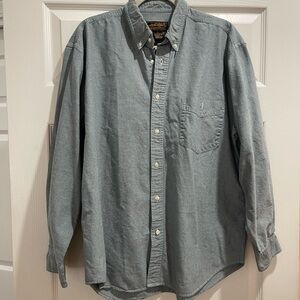 Eddie Bauer Gray Casual Button Down Shirt